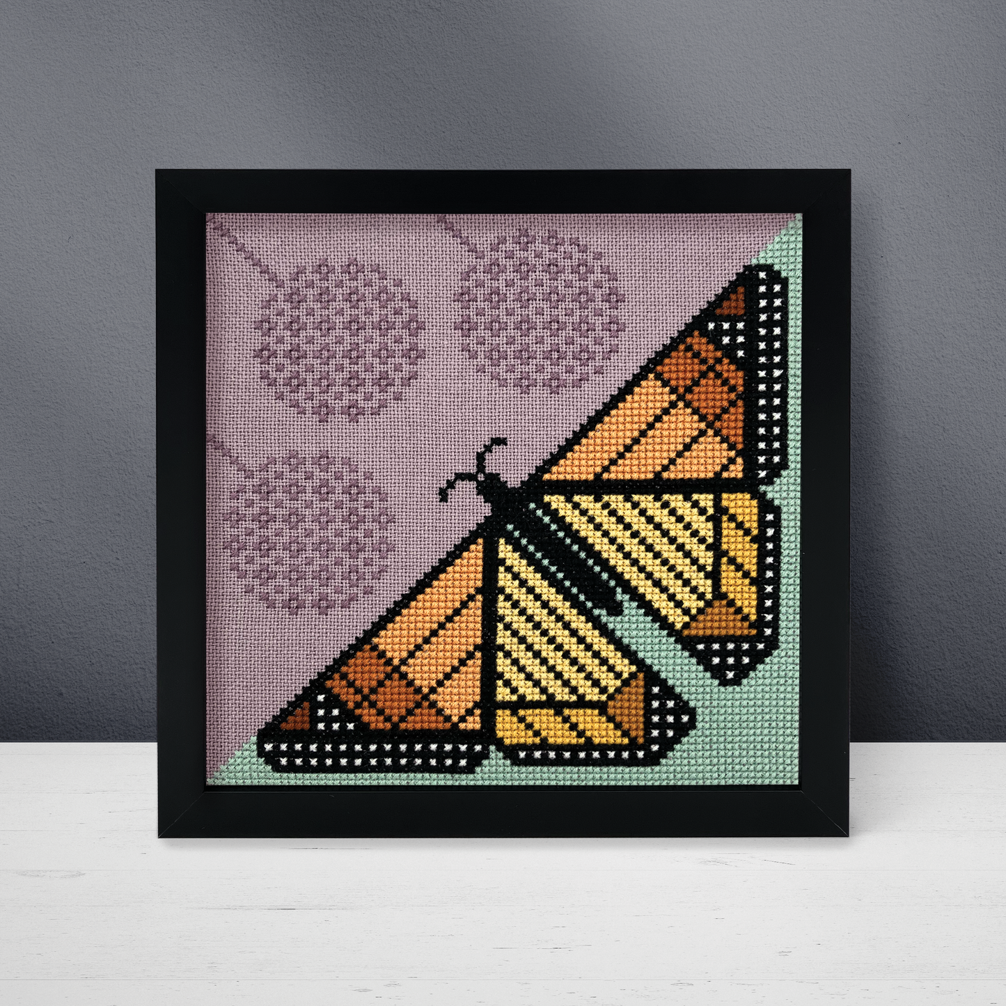 Milkweed & Monarch Cross Stitch Pattern by Boomerang Sitches