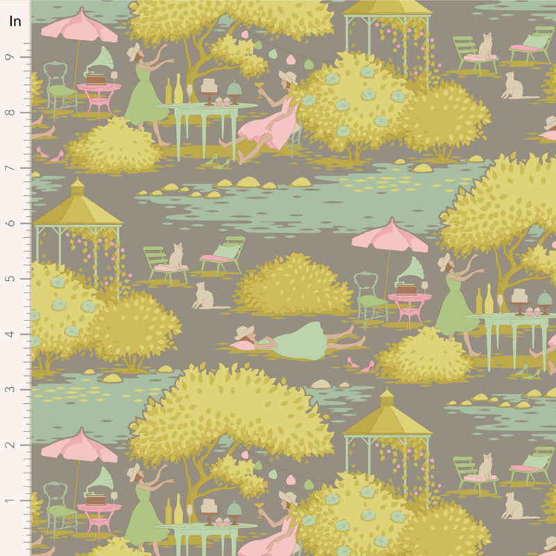 Sunday Brunch Grey 100586 by Tilda (sold in 25cm increments)