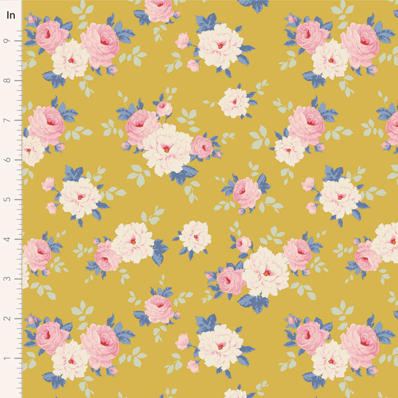 Sunday Brunch Pernille Yellow 100588 by Tilda (sold in 25cm increments)
