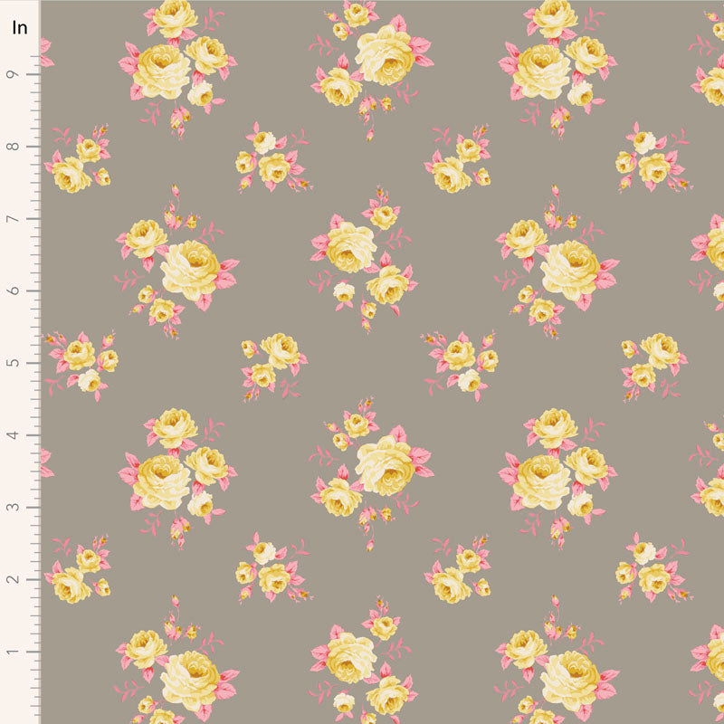 Sunday Brunch Mille Grey 100589 by Tilda (sold in 25cm increments)