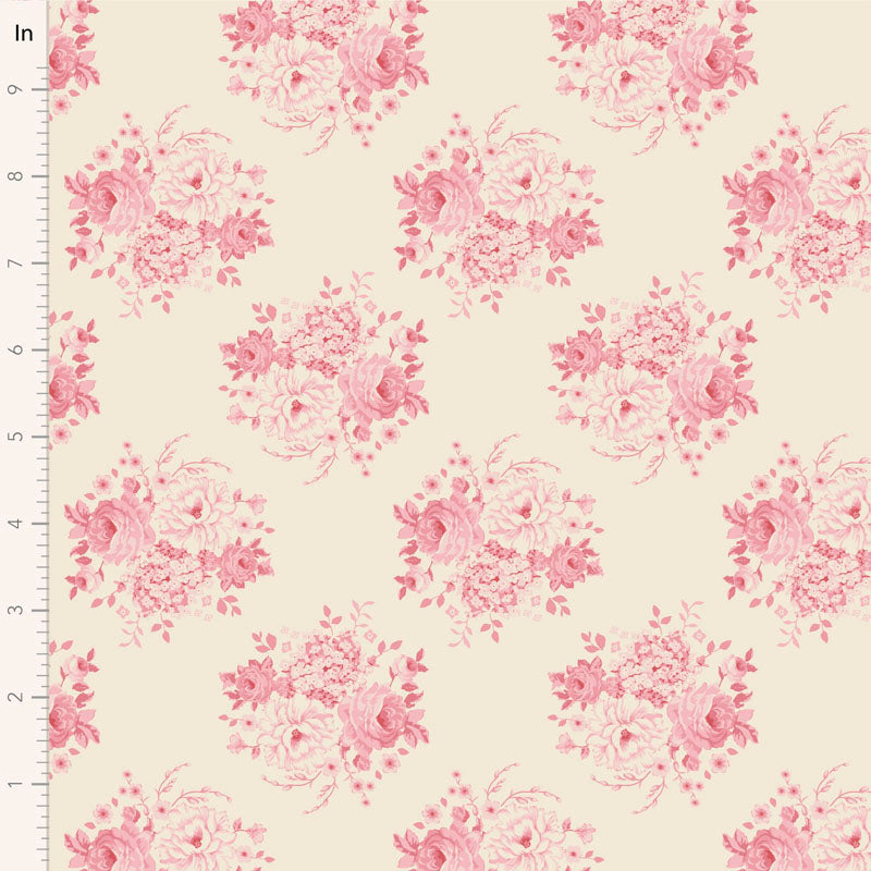 Sunday Brunch Mia Pink 100594 by Tilda (sold in 25cm increments)