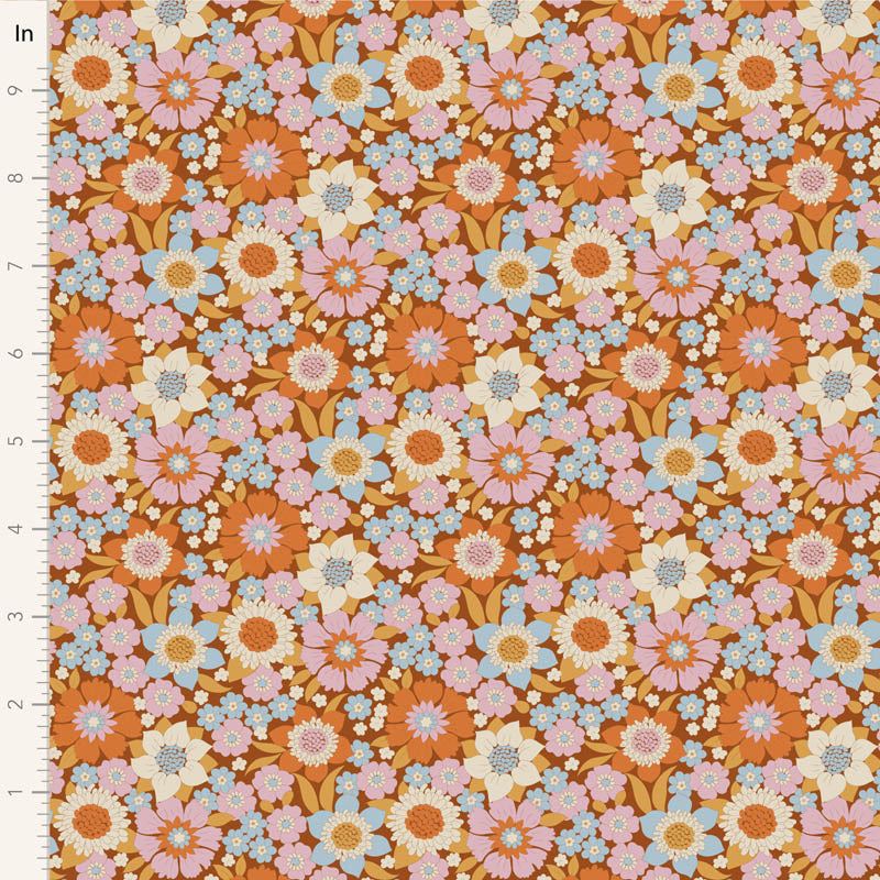 Wallflower Lauren Caramel 100604 by Tilda (sold in 25cm increments)