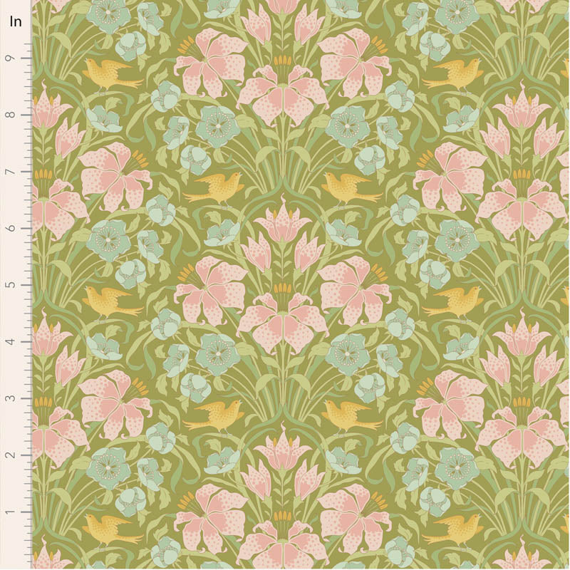 Songbird Green 100649 by Tilda (sold in 25cm increments)