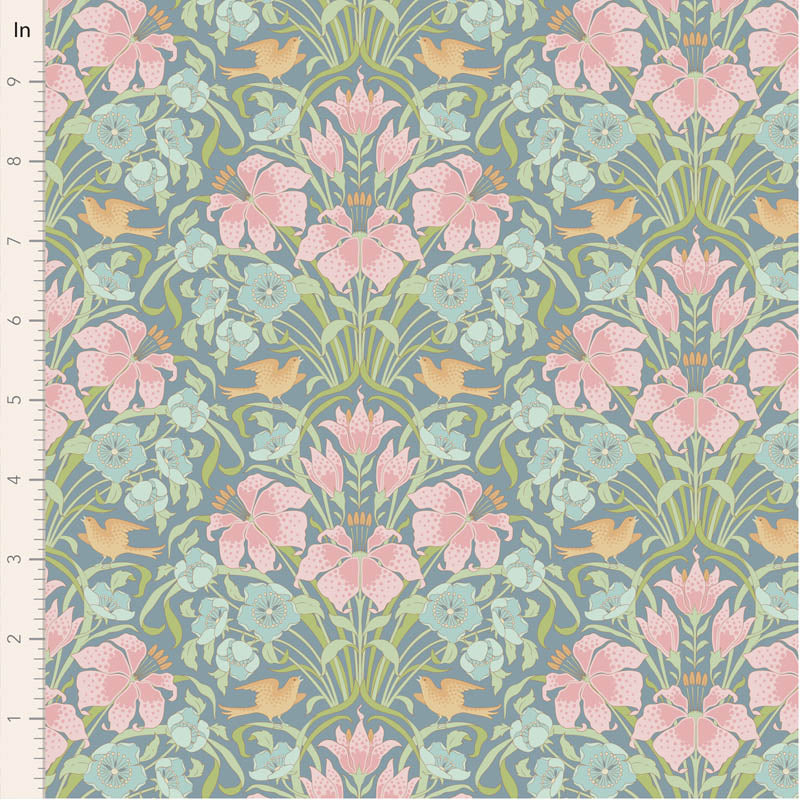 Songbird Blue 100652 by Tilda (sold in 25cm increments) (