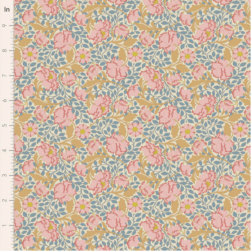 Songbird Flora Blue 100654 by Tilda (sold in 25cm increments)