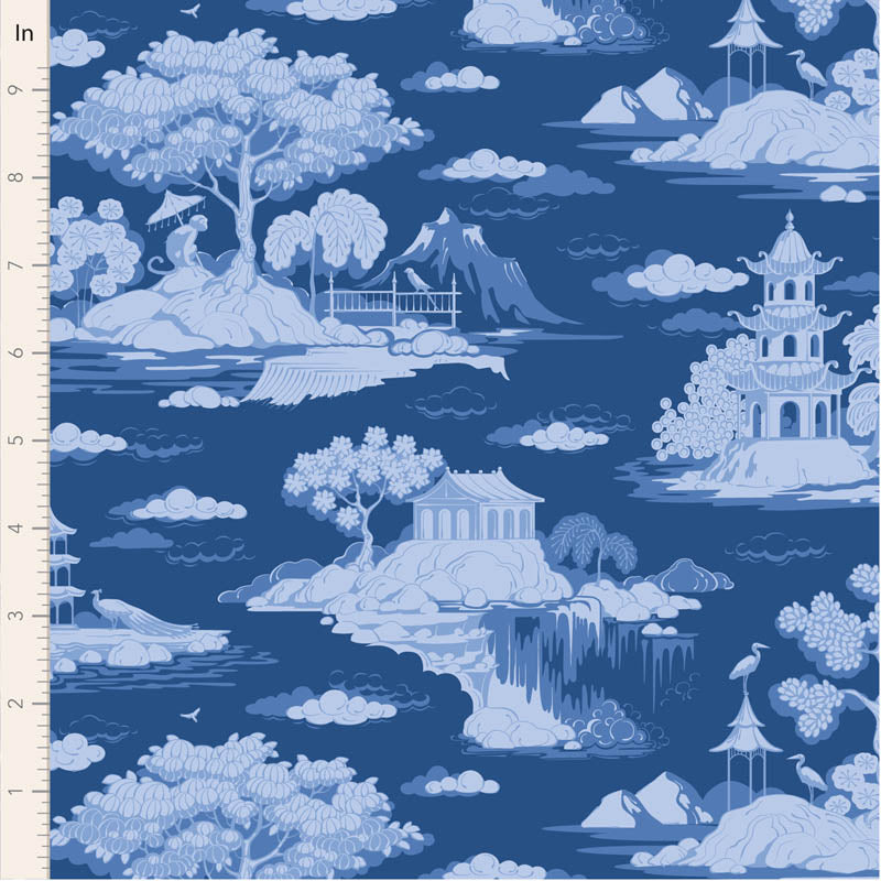 Something Blue Cottonview Night 100680 by Tilda (sold in 25cm increments)