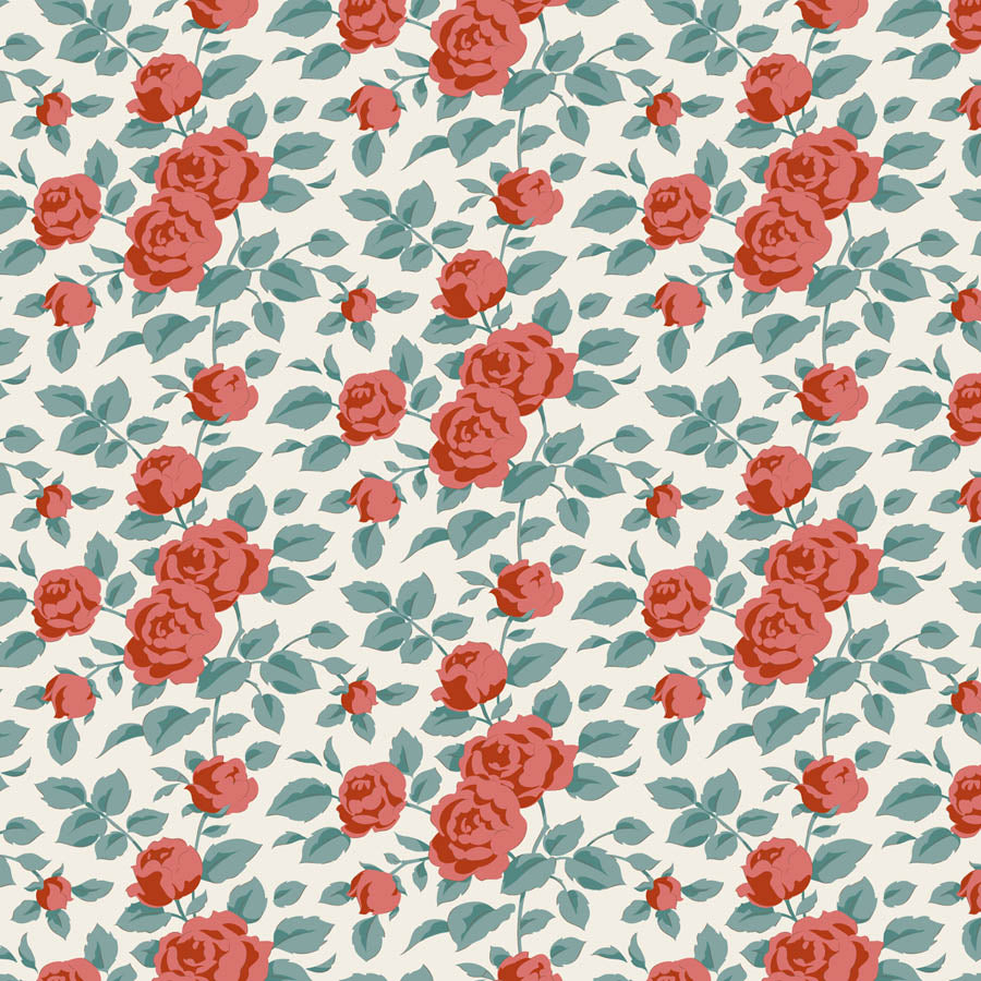 Tilda Village Life Margot Rust 100684 by Tilda (sold in 25cm increments)
