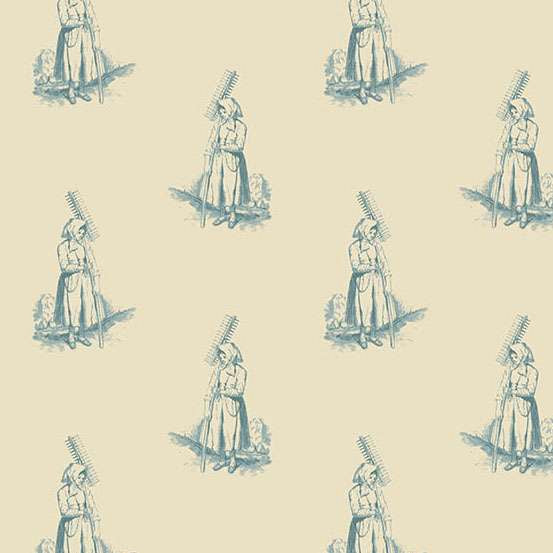 Farmers Daughter Farmers Daughter Butternut A10081B by Laundry Basket Quilts for Andover (sold in 25cm Increments)