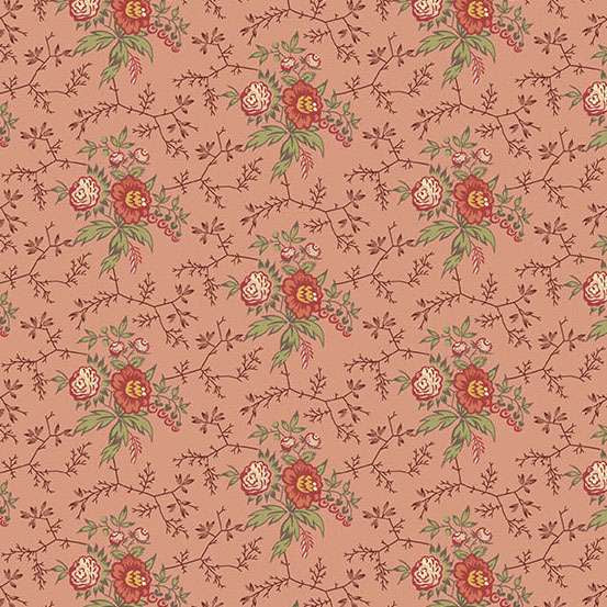 Farmers Daughter Bramble Rose A1090E by Laundry Basket Quilts for Andover (sold in 25cm Increments)