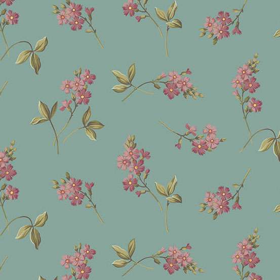 Farmers Daughter Cornflower Vanilla A1092B by Laundry Basket Quilts for Andover (sold in 25cm Increments) (