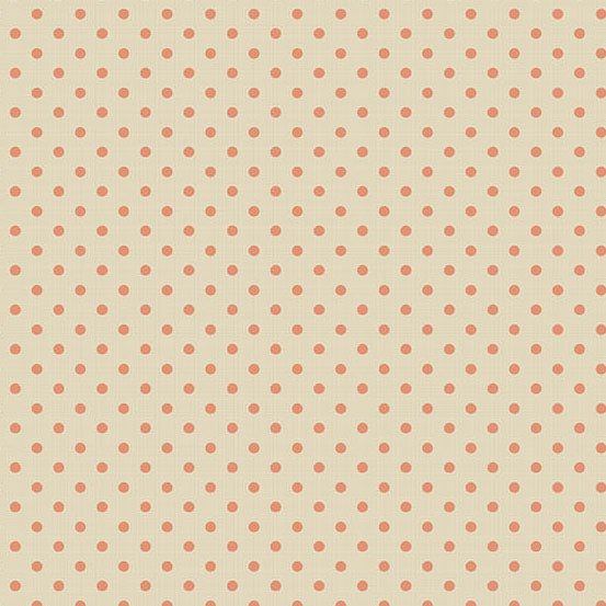 Quiltessential Mini Dot Tigerlily A10453LO by Laundry Basket Quilts for Andover Fabrics (sold in 25cm increments)