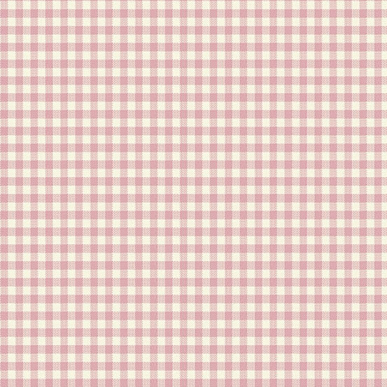 Quiltessential Mini Gingham Blush A10456E by Laundry Basket Quilts for Andover Fabrics (sold in 25cm increments)