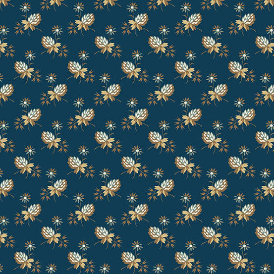 Secret Stash Favorites - Blue Willow Foliage Daylight A10570B by Laundry Basket Quilts for Andover Fabrics (sold in 25cm increments)