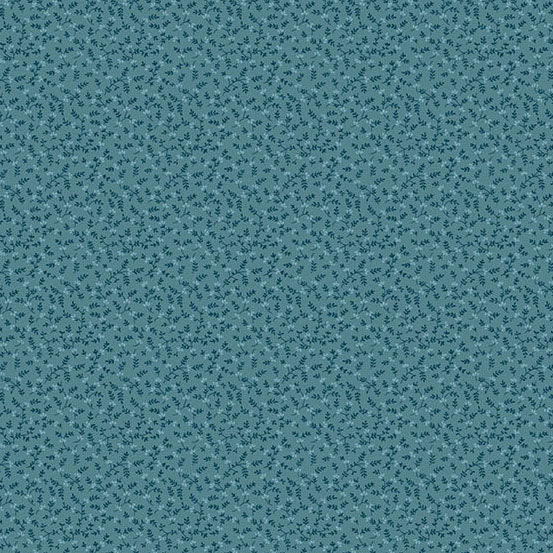 Secret Stash Favorites - Blue Willow Meadow Teal A10575B by Laundry Basket Quilts for Andover Fabrics (sold in 25cm increments)
