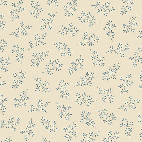 Secret Stash Favorites - Blue Willow Windswept Bisque A10585L by Laundry Basket Quilts for Andover Fabrics (sold in 25cm increments)