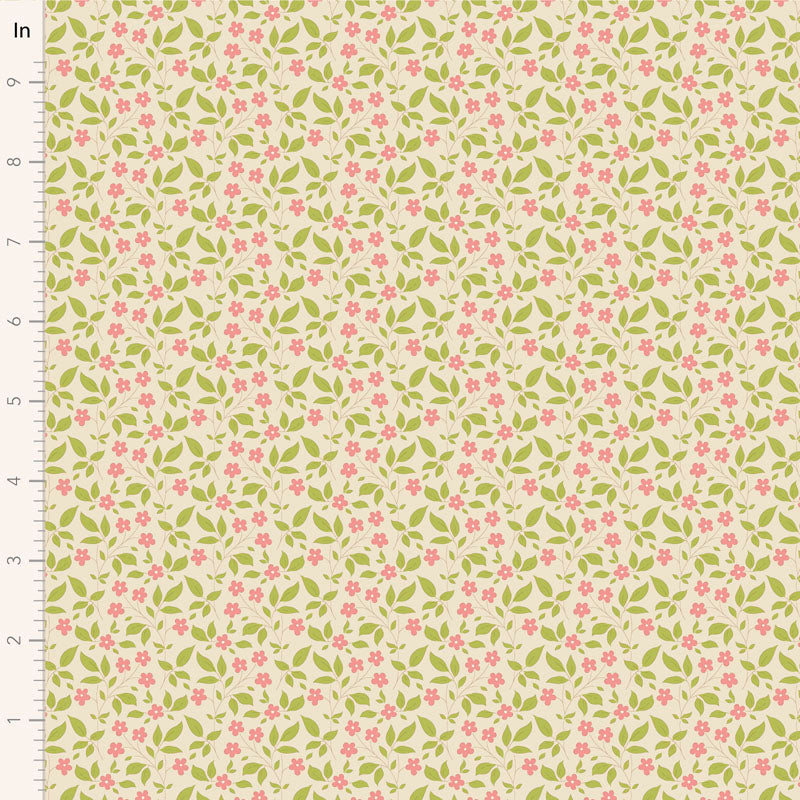 Sunday Brunch Tipsy Cream/Pink 110122 by Tilda (sold in 25cm increments)