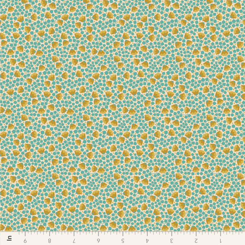 Wallflower Bellflower Blender Teal 110126 by Tilda (sold in 25cm increments)