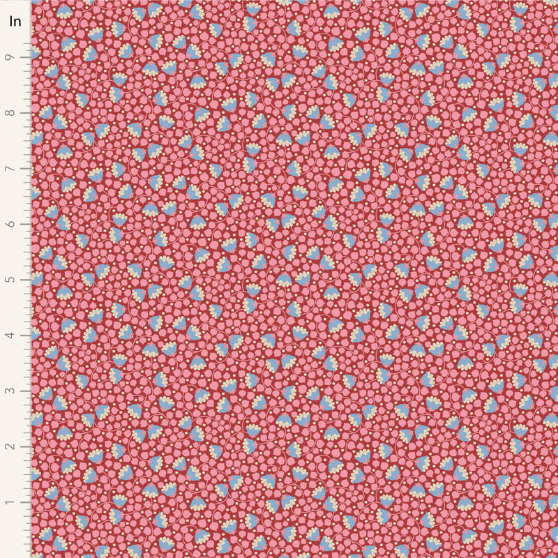 Wallflower Bellflower Blender Pink 110129 by Tilda (sold in 25cm increments)
