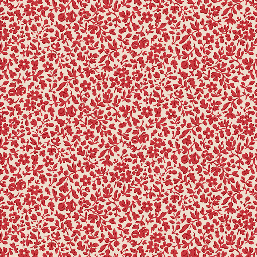 Tilda Merry Little Christmas Eve Red 110138 (sold in 25cm increments)