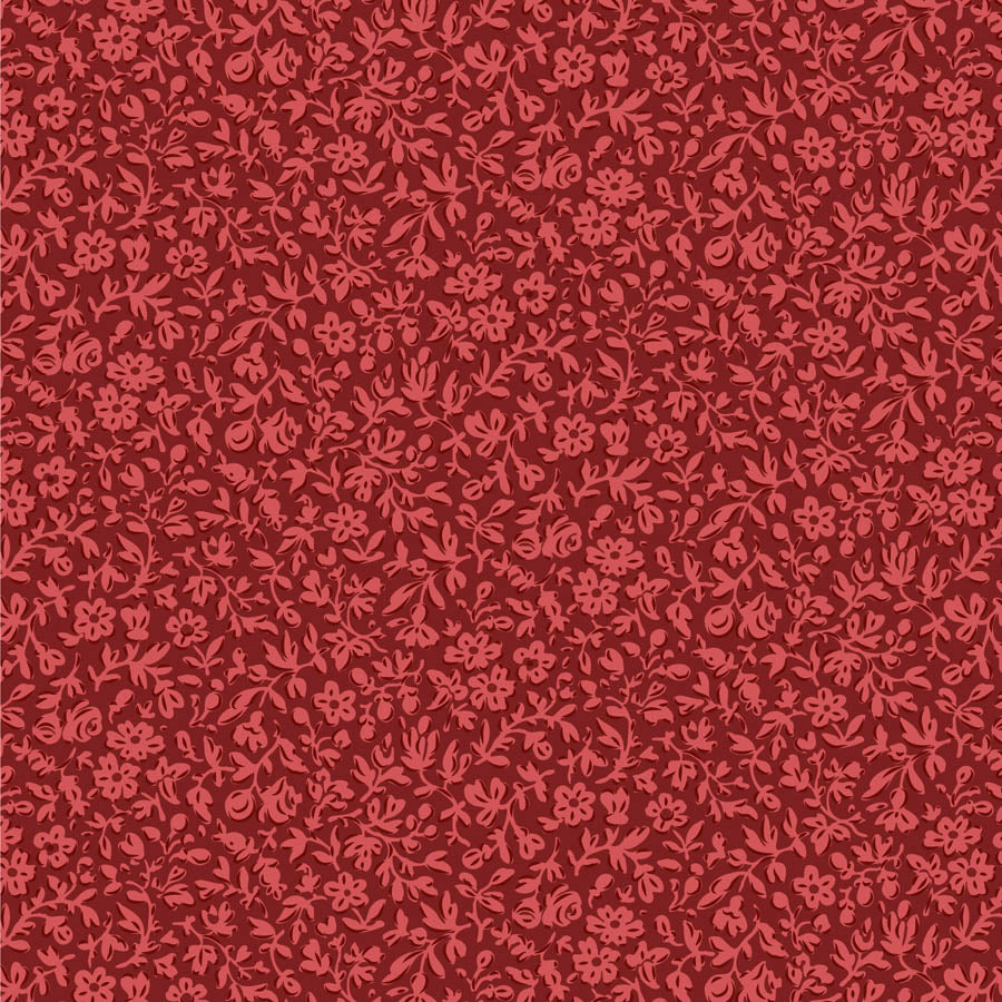Tilda Merry Little Christmas Eve Burgundy 110140 (sold in 25cm increments)