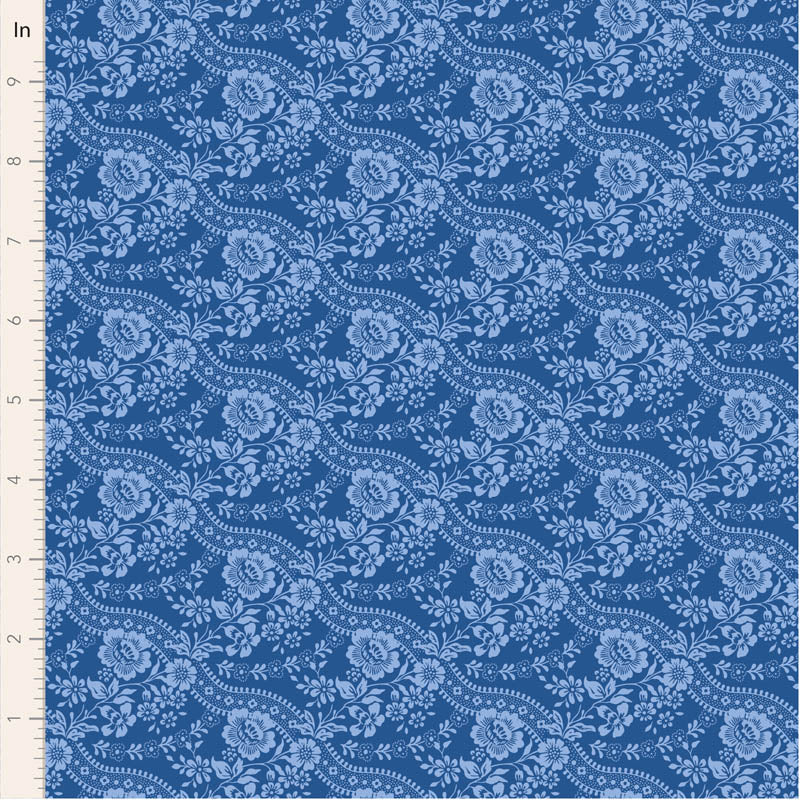 Something Blue Co-ord Celeste Denim 110168 by Tilda (sold in 25cm increments)