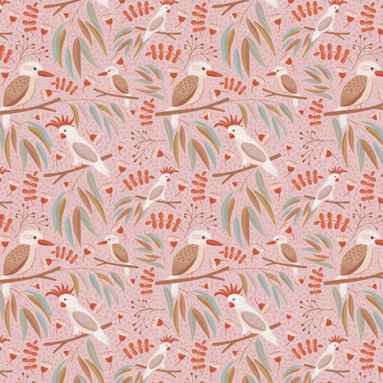 Flora & Fauna Birds 11800102 by Nutex Wholesalers (Sold in 25cm increments)