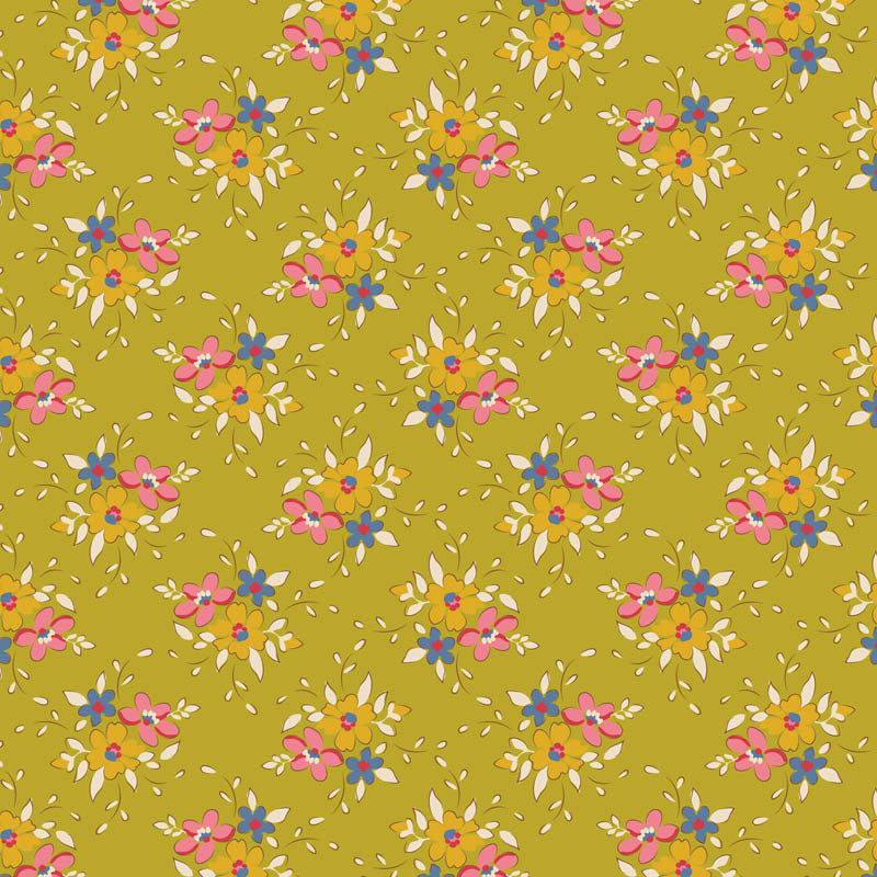 Creating Memories Spring Frida Lime by Tilda (sold in 25cm increments)