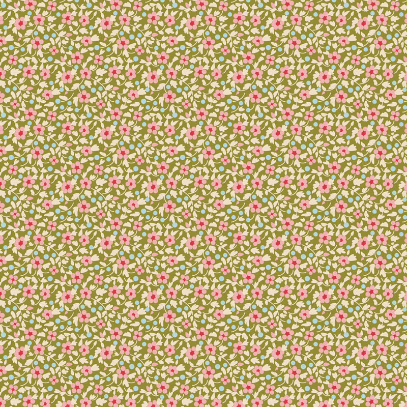 Creating Memories Spring Brie Green by Tilda (sold in 25cm increments)