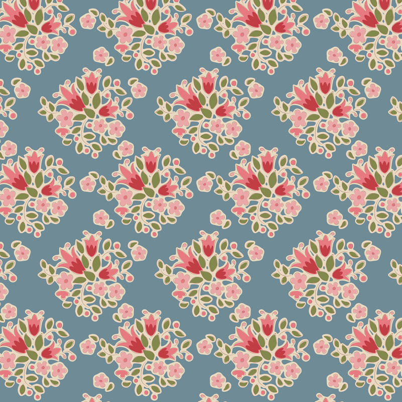 Creating Memories Summer Lulu Blue by Tilda (sold in 25cm increments)