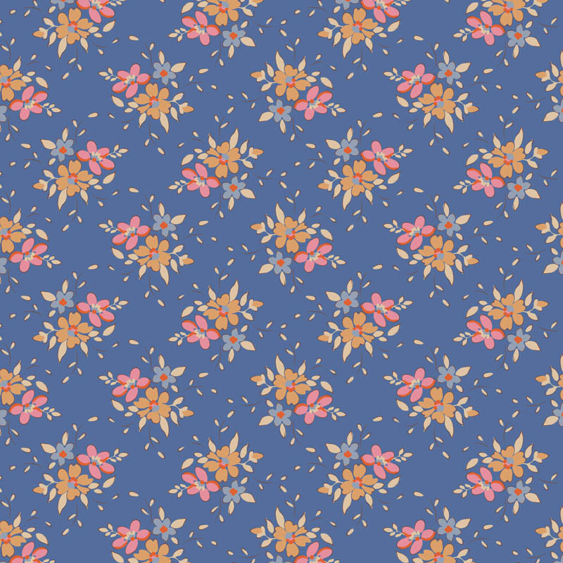 Creating Memories Summer Frida Blue by Tilda (sold in 25cm increments)