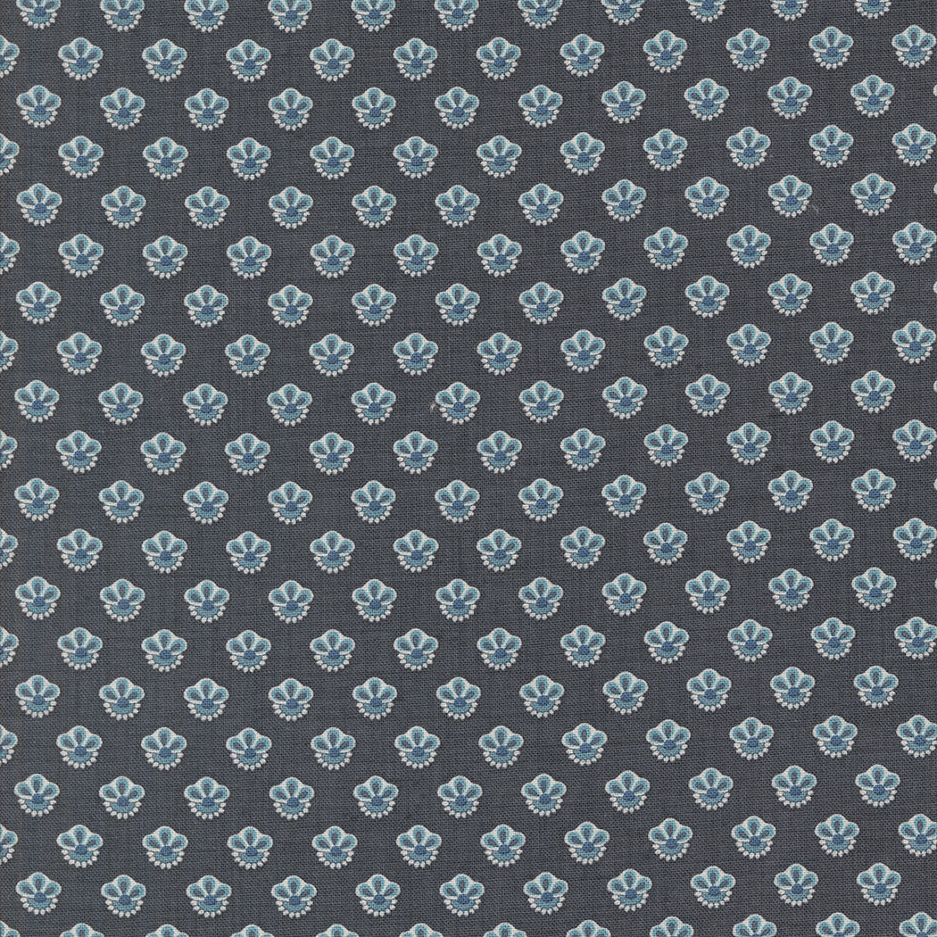 Sacre Bleu Campanule Indigo M1397716 by French General for Moda fabrics (sold in 25cm increments)