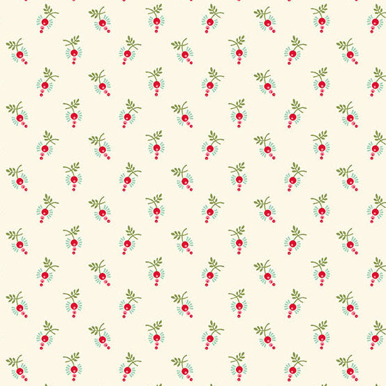 Sugarberry Sugar Berries Cream A1464L by Andover Fabrics (sold in 25cm increments)