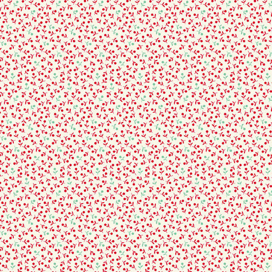 Sugarberry Bitty Berries Cream A1468L by Andover Fabrics (sold in 25cm increments)