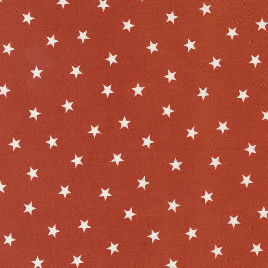 Sunrise Side Rust Sparse Star M1496424 by Minick and Simpson for Moda Fabrics (sold in 25cm increments)