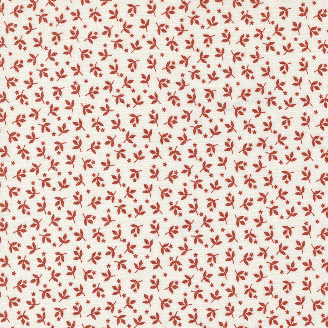 Sunrise Side Cream Rust M1496521 by Minick and Simpson for Moda Fabrics (sold in 25cm increments)