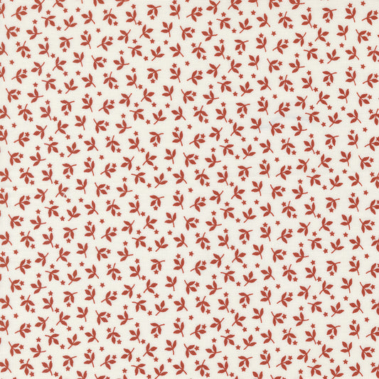Sunrise Side Cream Rust M1496521 by Minick and Simpson for Moda Fabrics (sold in 25cm increments)