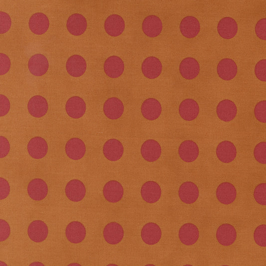 Sunrise Side Amber Polka Dot M1496713 by Minick and Simpson for Moda Fabrics (sold in 25cm increments)
