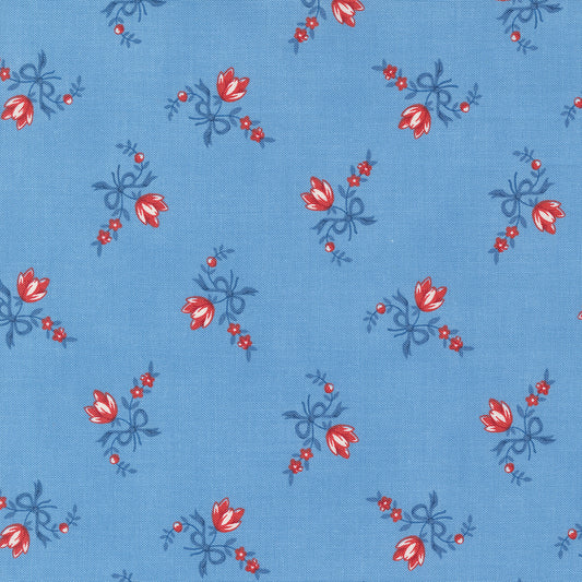 Sunrise Side Light Blue Tulip M1496817 by Minick and Simpson for Moda Fabrics (sold in 25cm increments)
