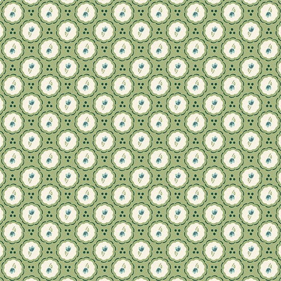 Heartland Little Blossom Prairie A1584G by Judy Jarvi for Andover Fabrics (sold in 25cm increments)