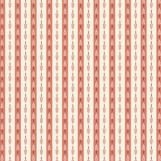 Heartland Harvest Stripe Clay A1588R by Judy Jarvi for Andover Fabrics (sold in 25cm increments)