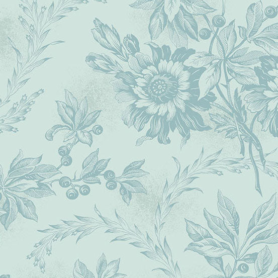 Sewing Bird Embroidery Sky A1603B Laundry Basket Quilts for Andover Fabrics (sold in 25cm increments)