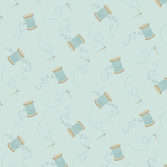 Sewing Bird Needle & Thread Lake A1605B Laundry Basket Quilts for Andover Fabrics (sold in 25cm increments)