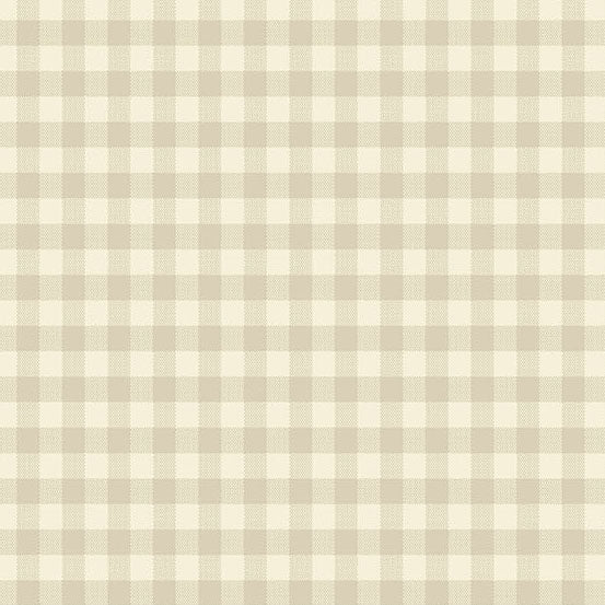 Quiltessential Gingham Ivory A1673L1 by Laundry Basket Quilts for Andover Fabrics (sold in 25cm increments)