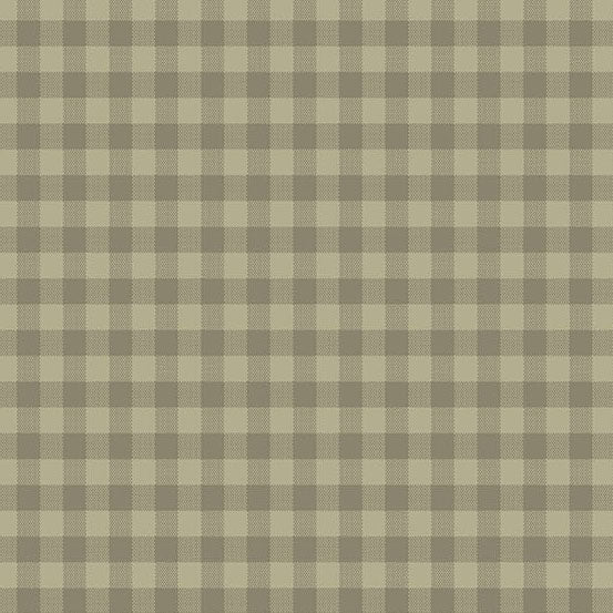 Quiltessential Gingham Flax A1673N by Laundry Basket Quilts for Andover Fabrics (sold in 25cm increments)