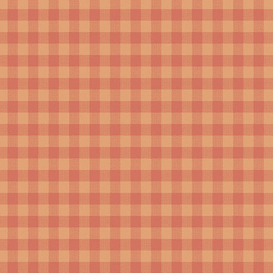 Quiltessential Gingham Pumpkin A1673O1 by Laundry Basket Quilts for Andover Fabrics (sold in 25cm increments)
