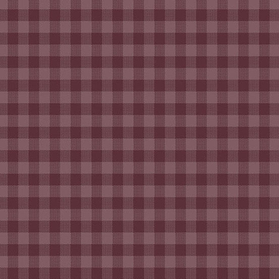 Quiltessential Gingham Plum A1673P by Laundry Basket Quilts for Andover Fabrics (sold in 25cm increments)