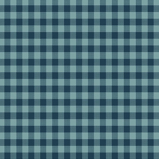 Quiltessential Gingham Indigo A1673T by Laundry Basket Quilts for Andover Fabrics (sold in 25cm increments)