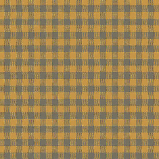 Quiltessential Gingham Tumeric A1673Y1 by Laundry Basket Quilts for Andover Fabrics (sold in 25cm increments)