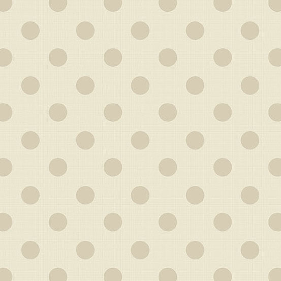 Quiltessential Large Dot Ivory A1674L by Laundry Basket Quilts for Andover Fabrics (sold in 25cm increments)