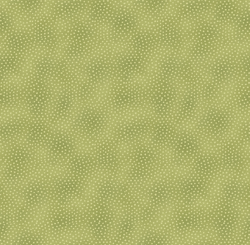 Star Of Wonder - Star of Light Dots Green 6844 by Nancy Halvorsen for Benartex Fabrics (sold in 25cm increments)